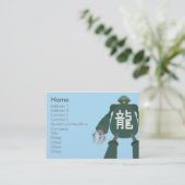 Roboter - mollig visitenkarte (Stehend Vorderseite)