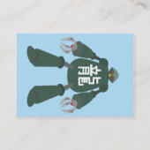 Roboter - mollig visitenkarte (Rückseite)