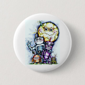 Roboter-Mond Button