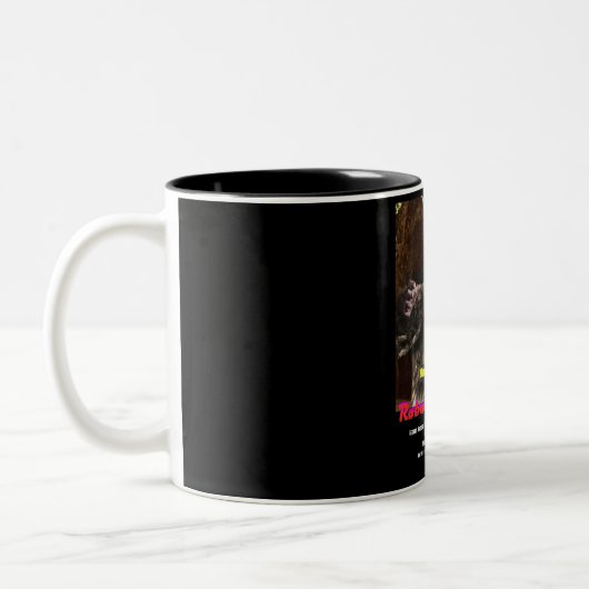 Roboter-Monster-Tasse Zweifarbige Tasse (Links)