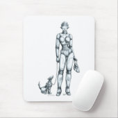 Roboter Mousepad (Mit Mouse)
