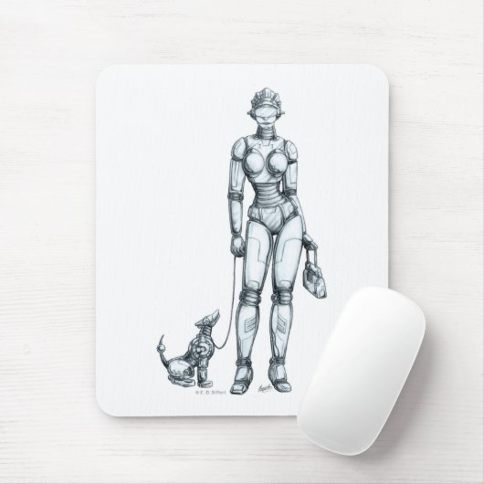 Roboter Mousepad (Mit Mouse)