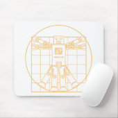 Roboter Mousepad Da Vincis Vitruvian (Mit Mouse)