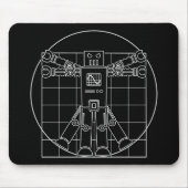 Roboter Mousepad Da Vincis Vitruvian (Vorne)