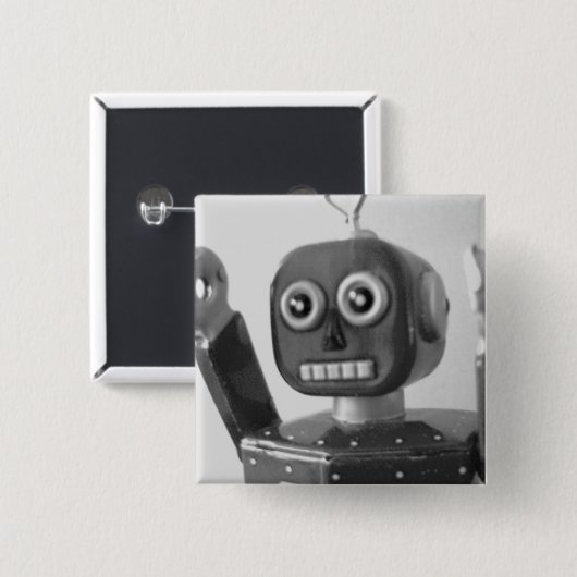 Roboter-Orange 2000 Button (Vorne & Hinten)