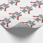 Roboter-Packpapier Geschenkpapier (Ecke)