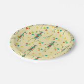 Roboter-Party-Papierplatte Pappteller (Schrägansicht)