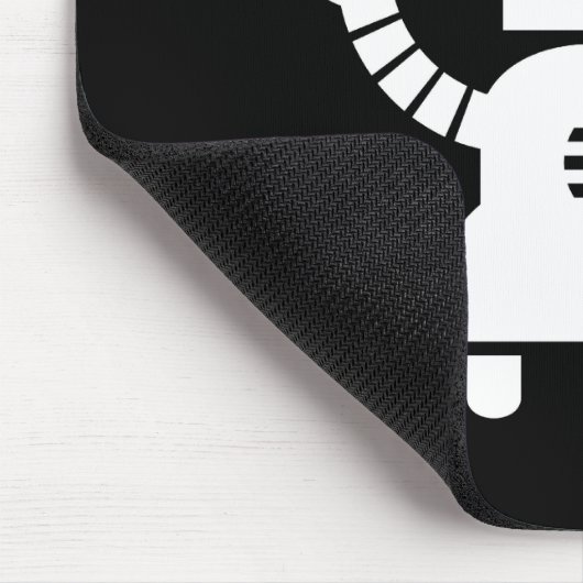 Roboter-Piktogramm Mousepad (Ecke)