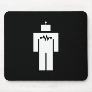 Roboter-Piktogramm Mousepad