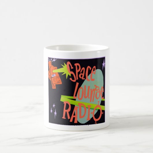 Roboter-Planeten-Tasse Kaffeetasse (Mittel)