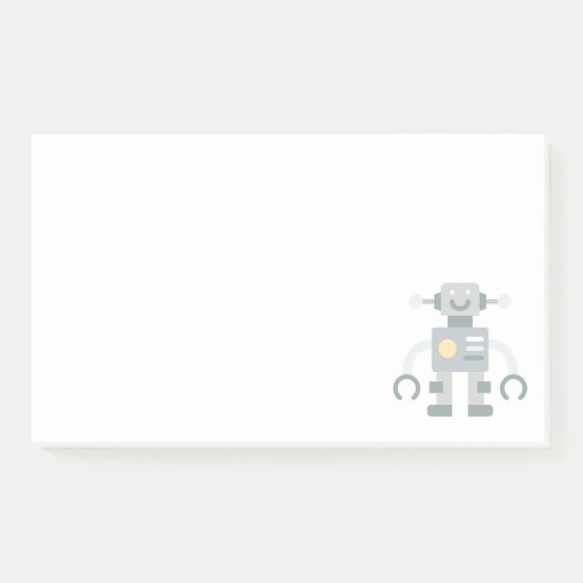 Roboter Post-it Klebezettel (Vorderseite)