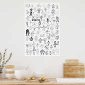 Roboter Poster (Küche)