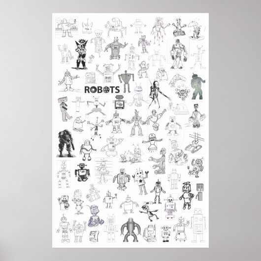 Roboter Poster (Vorne)