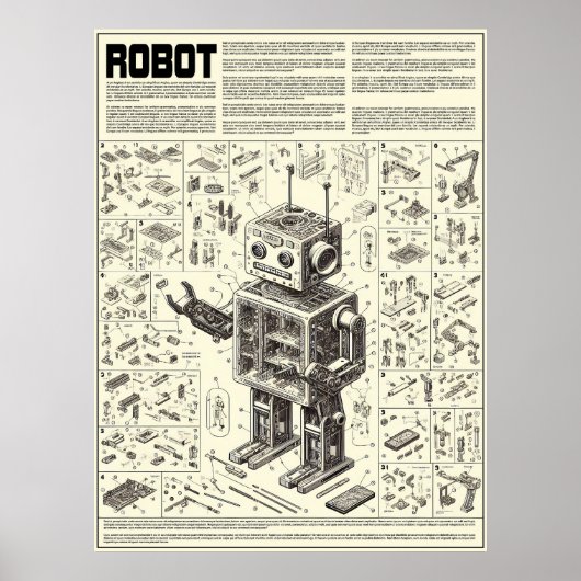Roboter Poster (Vorne)