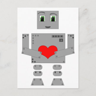 Roboter Postkarte