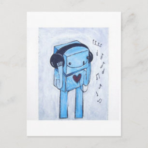 Roboter... Postkarte