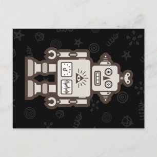 Roboter Postkarte