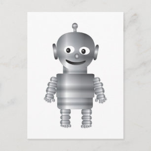 Roboter Postkarte