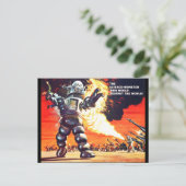 Roboter Postkarte (Stehend Vorderseite)