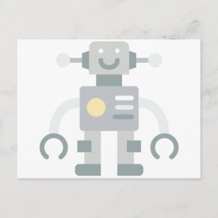 Roboter Postkarte