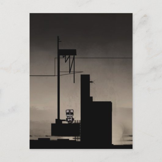 Roboter Postkarte (Vorderseite)