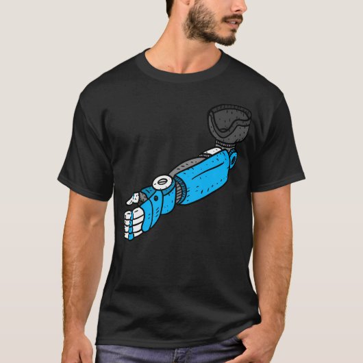 Roboter Prothese Arm. Roboterhand. T-Shirt (Vorderseite)