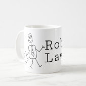 Roboter-Rechtsanwalt-Tasse Kaffeetasse (Vorderseite Links)