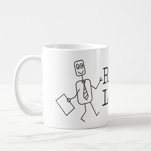 Roboter-Rechtsanwalt-Tasse Kaffeetasse (Links)