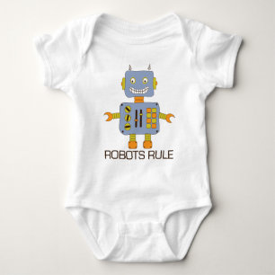 Roboter-Regel Baby Strampler
