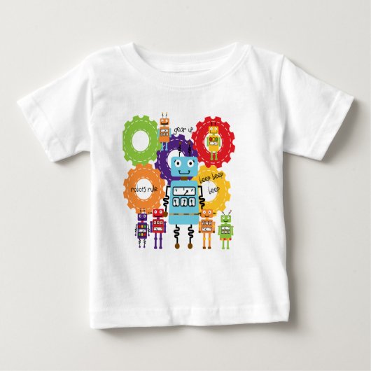 Roboter-Regel Baby T-shirt (Vorderseite)