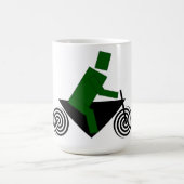 Roboter, Reiten, Fahrrad Kaffeetasse (Mittel)