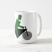 Roboter, Reiten, Fahrrad Kaffeetasse (VorderseiteRechts)