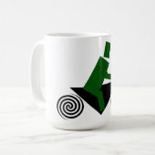 Roboter, Reiten, Fahrrad Kaffeetasse (Vorderseite Links)