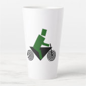 Roboter, Reiten, Fahrrad Milchtasse (Vorderseite)