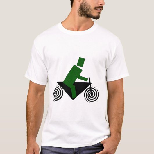 Roboter, Reiten, Fahrrad T-Shirt (Vorderseite)