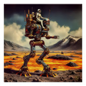 Roboter Retro Poster (Vorderseite)