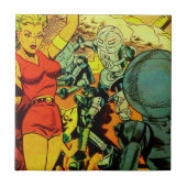 Roboter-Revolution Fliese (Vorderseite)