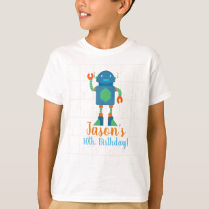 Roboter-Robotik-Geburtstags-Shirts für Jungen T-Shirt