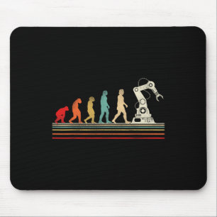 Roboter Robotik-Ingenieur Retro Vintage Mousepad