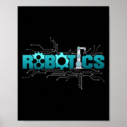 Roboter Robotik-Ingenieur Robotik Poster (Vorne)