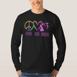 Roboter Robotik-Ingenieur Tie Dye Weiblich Mädchen T-Shirt