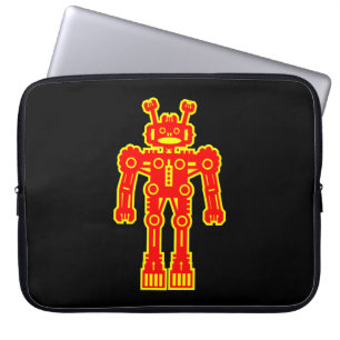 Roboter - Rot und Gelb Laptopschutzhülle