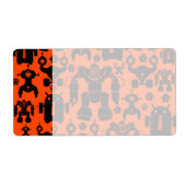 Roboter Rule Fun Roboter Silhouetten Orange Roboti (Vorne)