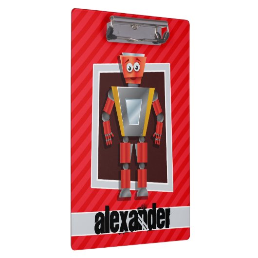 Roboter; Scarlet Rote Streifen Klemmbrett (Rechts)