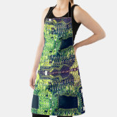 Roboter-Schalttafel - Grüne Geek-Technologie Schürze (InSitu)