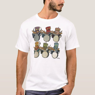 Roboter-Schlagzeuger T-Shirt