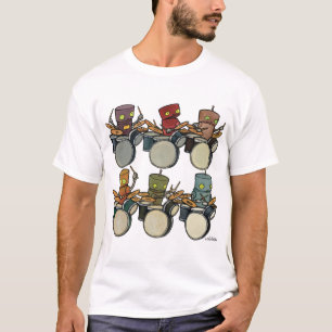 Roboter-Schlagzeuger T-Shirt