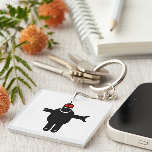 Roboter! Schlüsselanhänger (Vorderseite rechts)