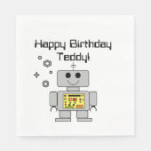 "Roboter" Serviette (Vorderseite)