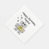 "Roboter" Serviette (Ecke)